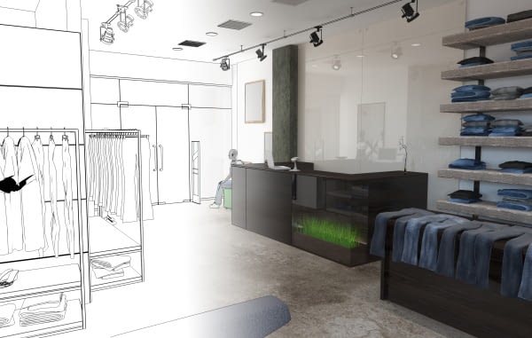 Retail Clothing Store Plan To Reality 600 Aplosgroup Architecture