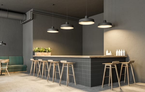 Modern wood bar store